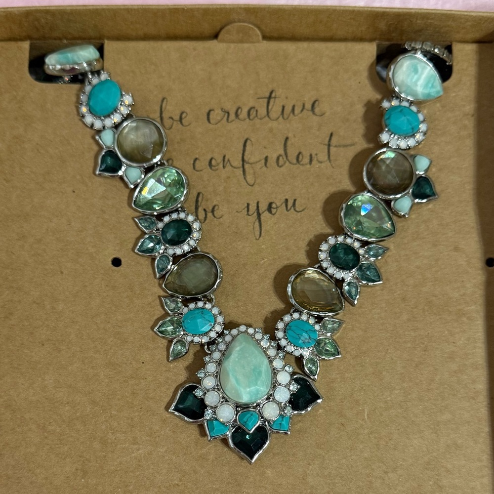 Chloe + Isabel Peacock Plumes Statement Collar Necklace
